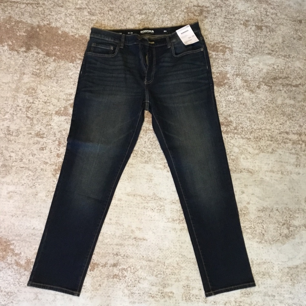 Sonoma Slim Straight Dark Blue Men's Jeans